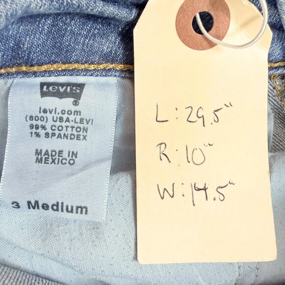 VTG Levi’s Too Superlow 524 Jeans, Size 3 Medium, Y2K Low Rise Stretch Denim - Picture 5 of 7